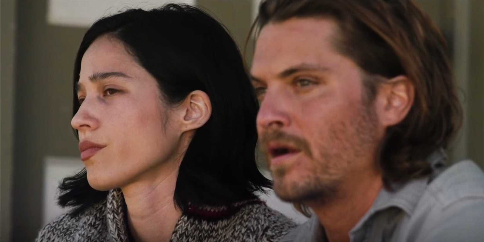 Monica and Kayce talking in Yellowstone