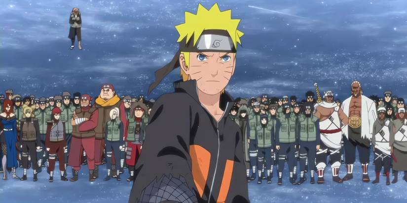 Naruto extends his hand to Obito to make him stop being a villain.
