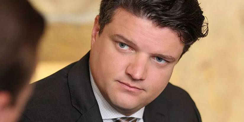 Ned Dorneget (Matt Jones) looking serious in NCIS.