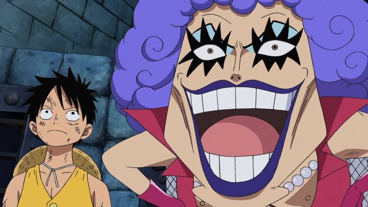 Luffy et Ivo regardant la cellule de Crocodile