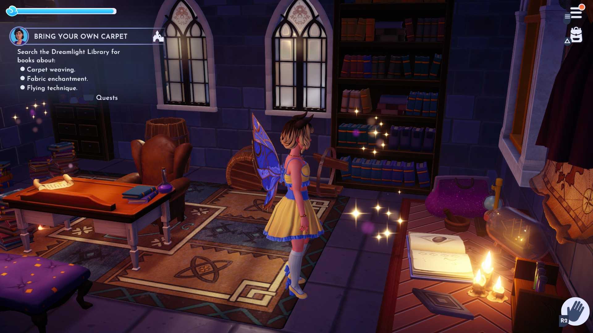 Dreamlight Library How To Unlock & Use The Dreamlight Magic Carpet Glider in Disney ...