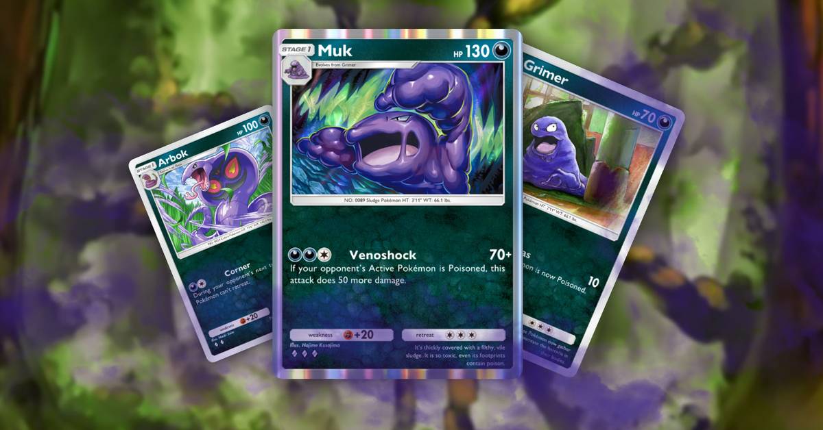 poisoned pokemon card game Poison Type Pokemon Cards