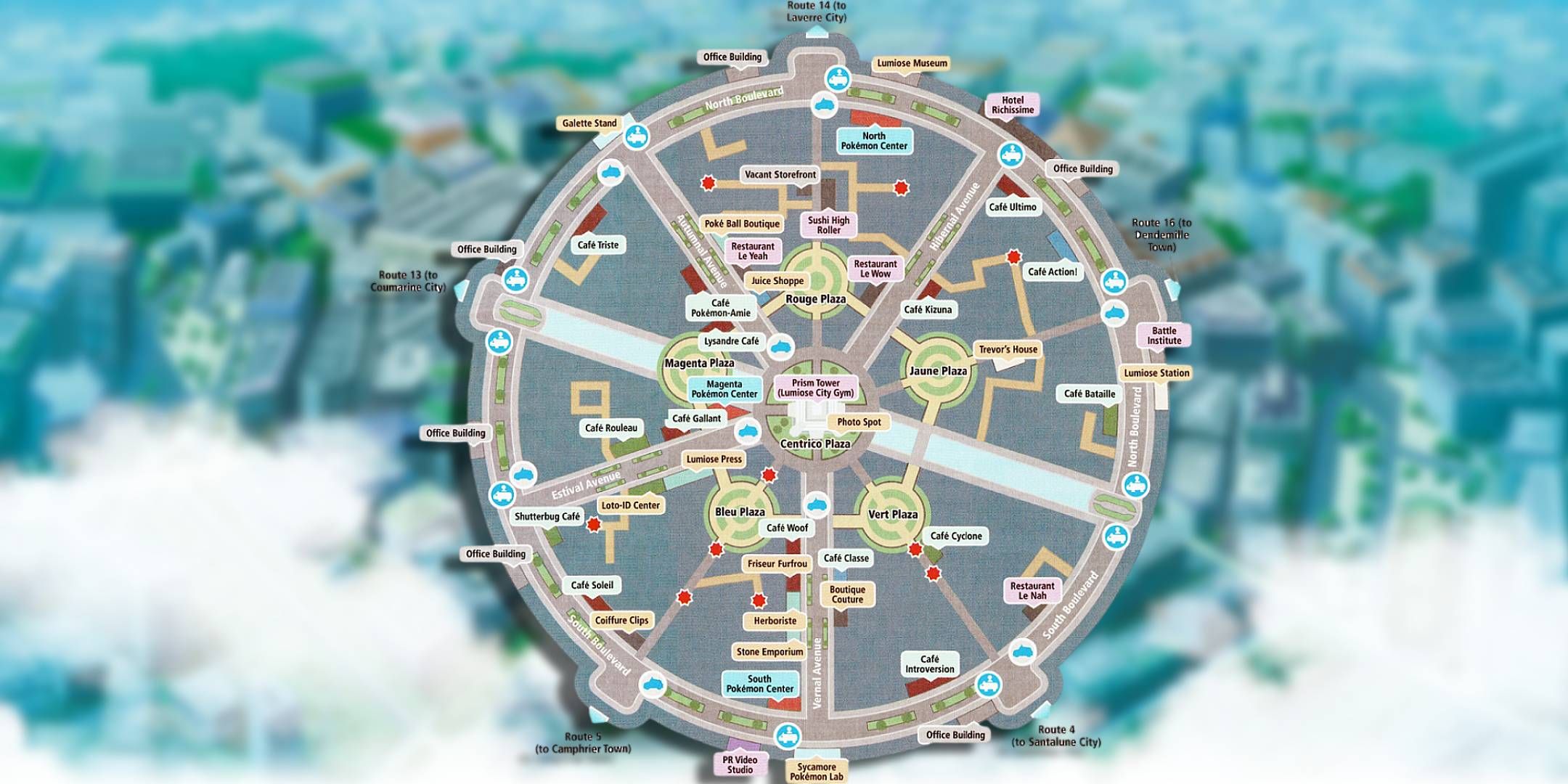 Pokemon Blue World Map