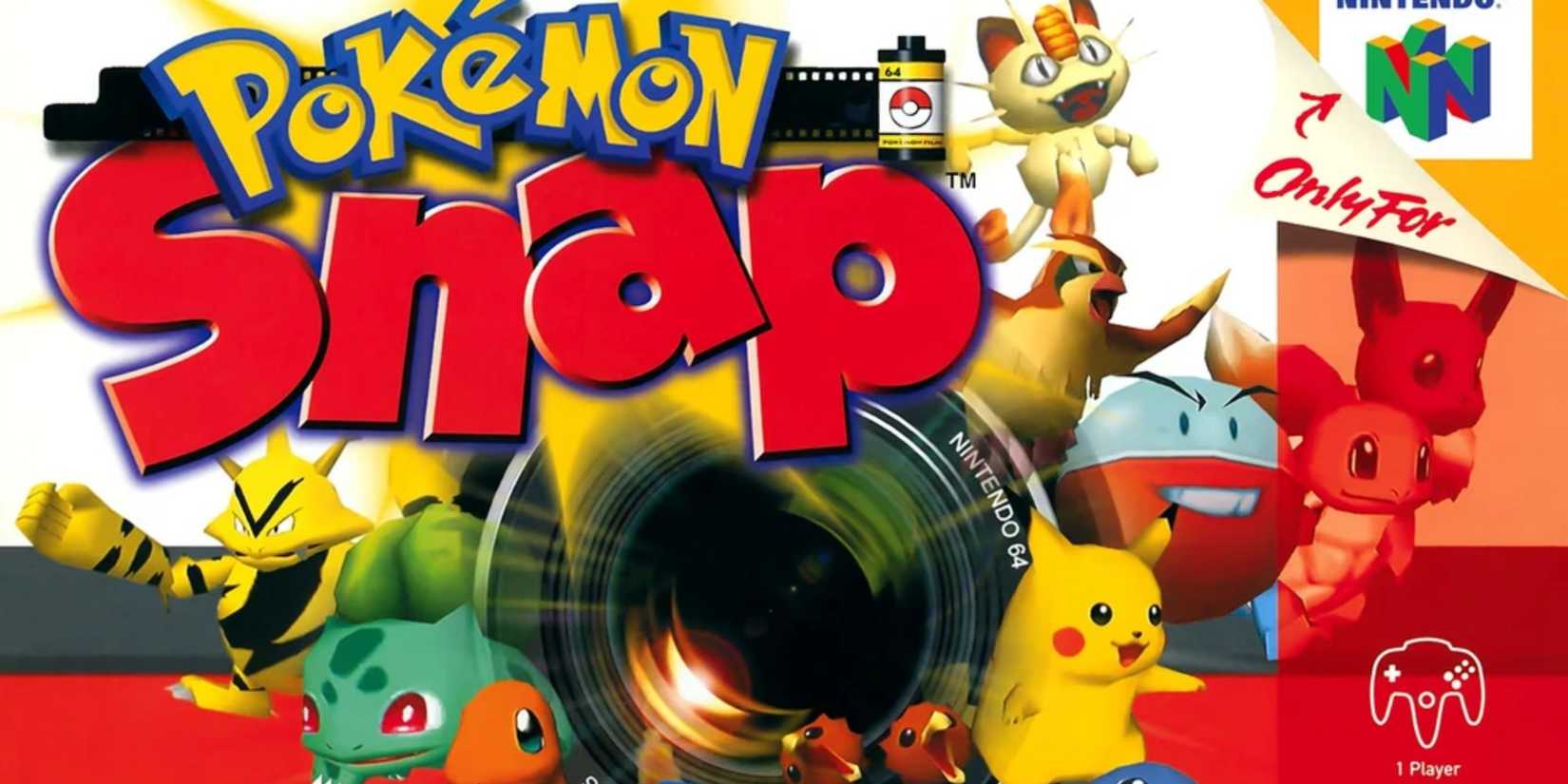 The cover art for Pokemon Snap on the N64