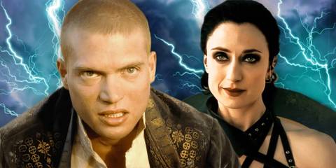 Rand and Lanfear facing off in The Wheel of Time Season 3