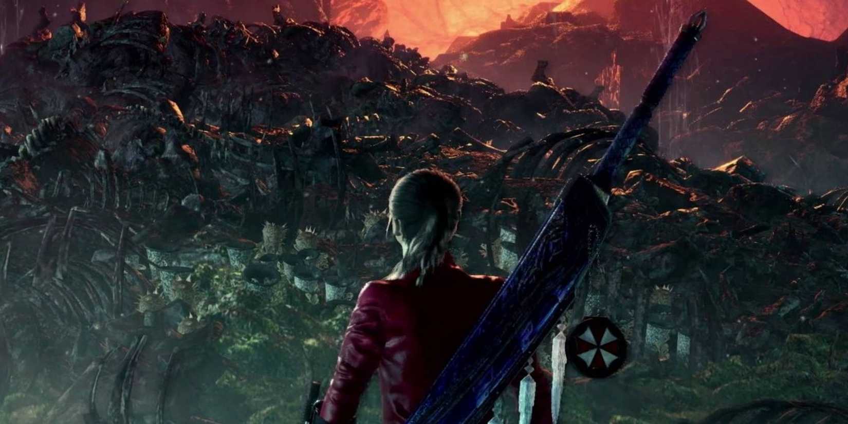 Claire Redfield in Monster Hunter World