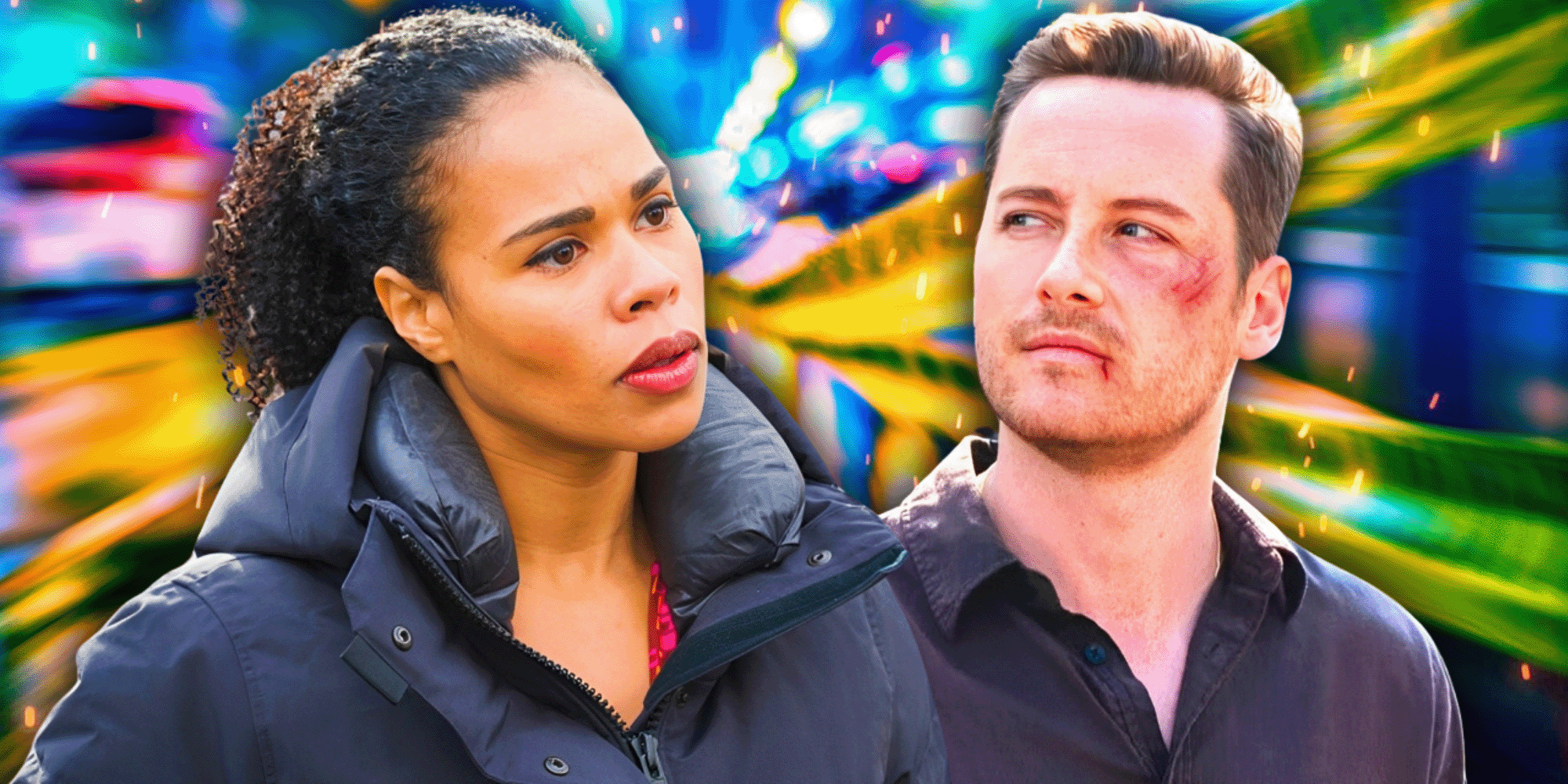 Roxy Sternberg as Sheryll Barnes in FBI Most Wanted and Jesse Lee Soffer as Wes Mitchell in FBI International