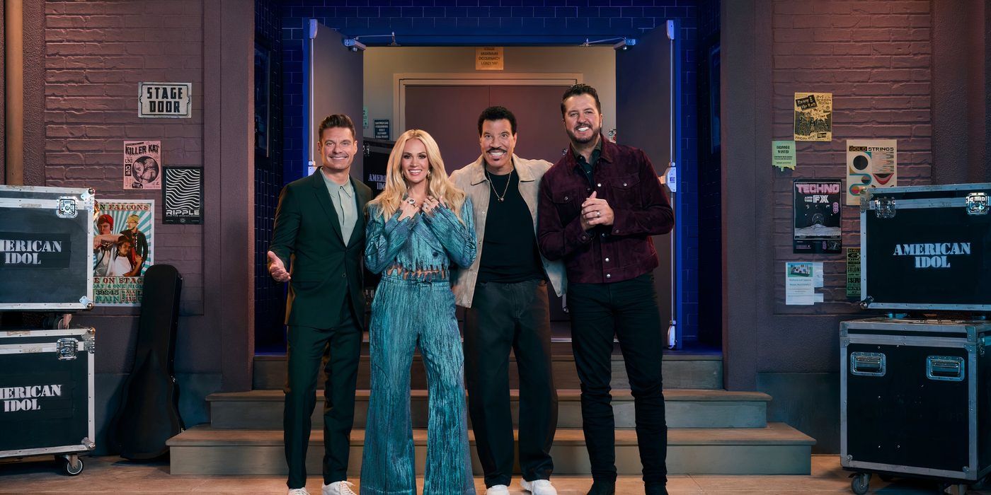Ryan Seacrest, Carrie Underwood, Lionel Richie and Luke Bryan on American Idol