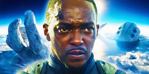 Sam Wilson in Captain America Brave New World and the Celestial Tiamut in Eternals