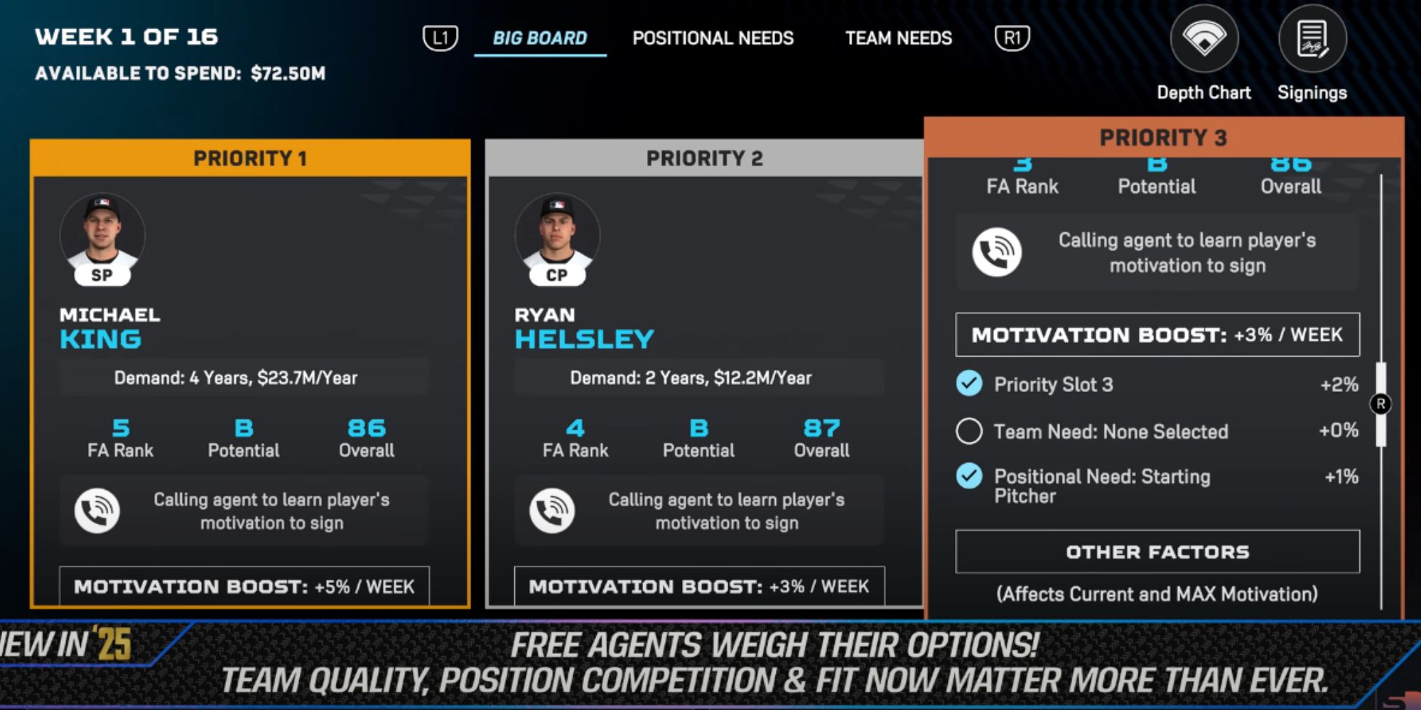 MLB The Show 25: Free Agency System Explained