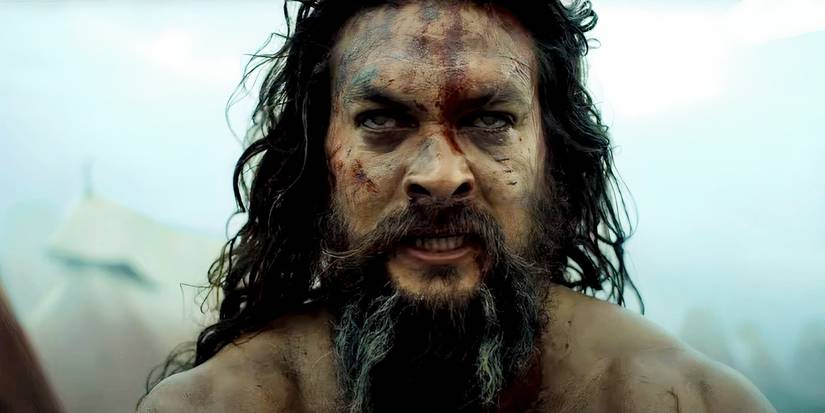 Baba Voss (Jason Momoa) looking angry in See.