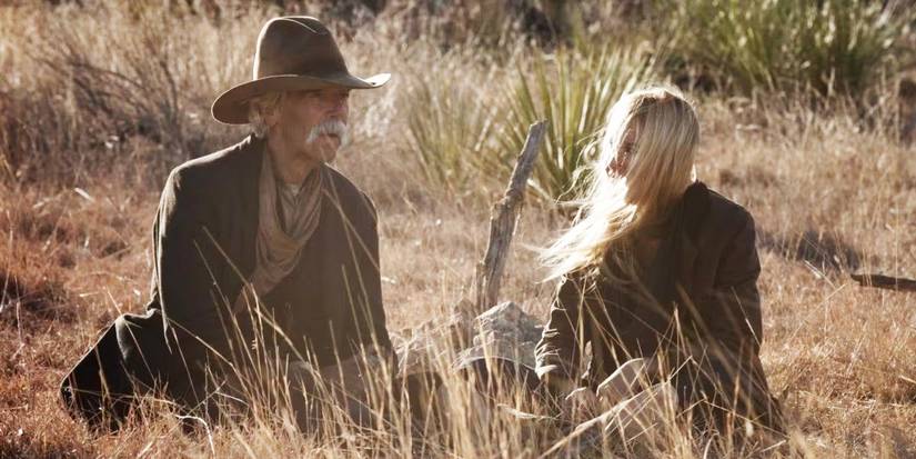 Shea and Elsa in the grass in 1883