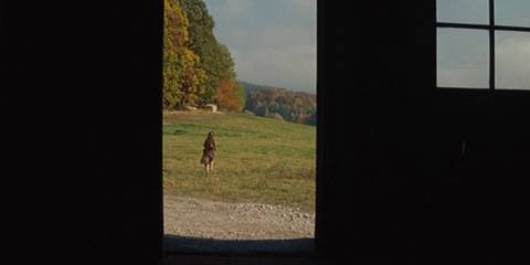 Shoshanna running away in Inglourious Basterds