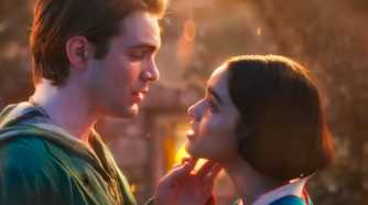 Jonathan and Snow White looking into each other's eyes in Snow White