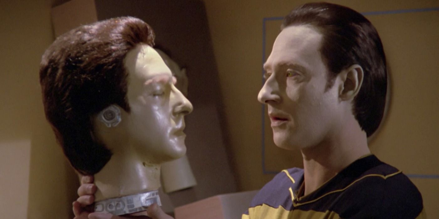 Star Trek TNG Datalore Data Lore head