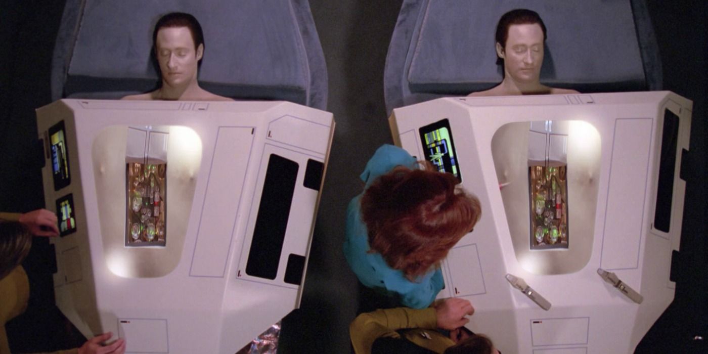 Star Trek TNG Datalore Data Lore sickbay Dr Crusher