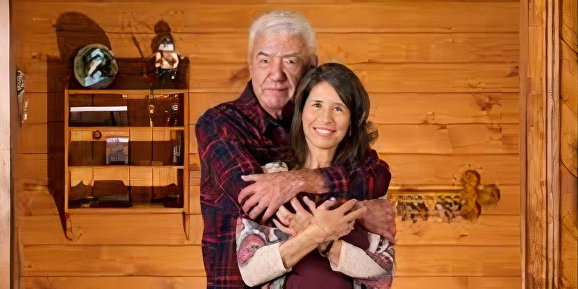 Frank hugs Edna from behind in Sullivan's Crossing