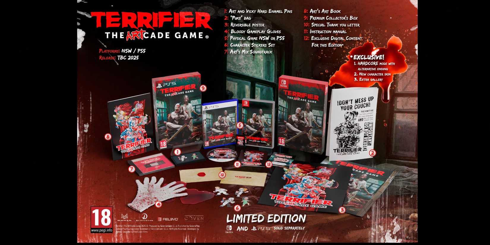 Terrifier: The ARTcade Game Collector’s Edition Revealed, Includes ...