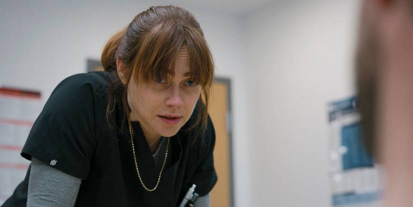 Dr. McKay (Fiona Dourif) looking exhausted in The Pitt Season 1 Ep 13