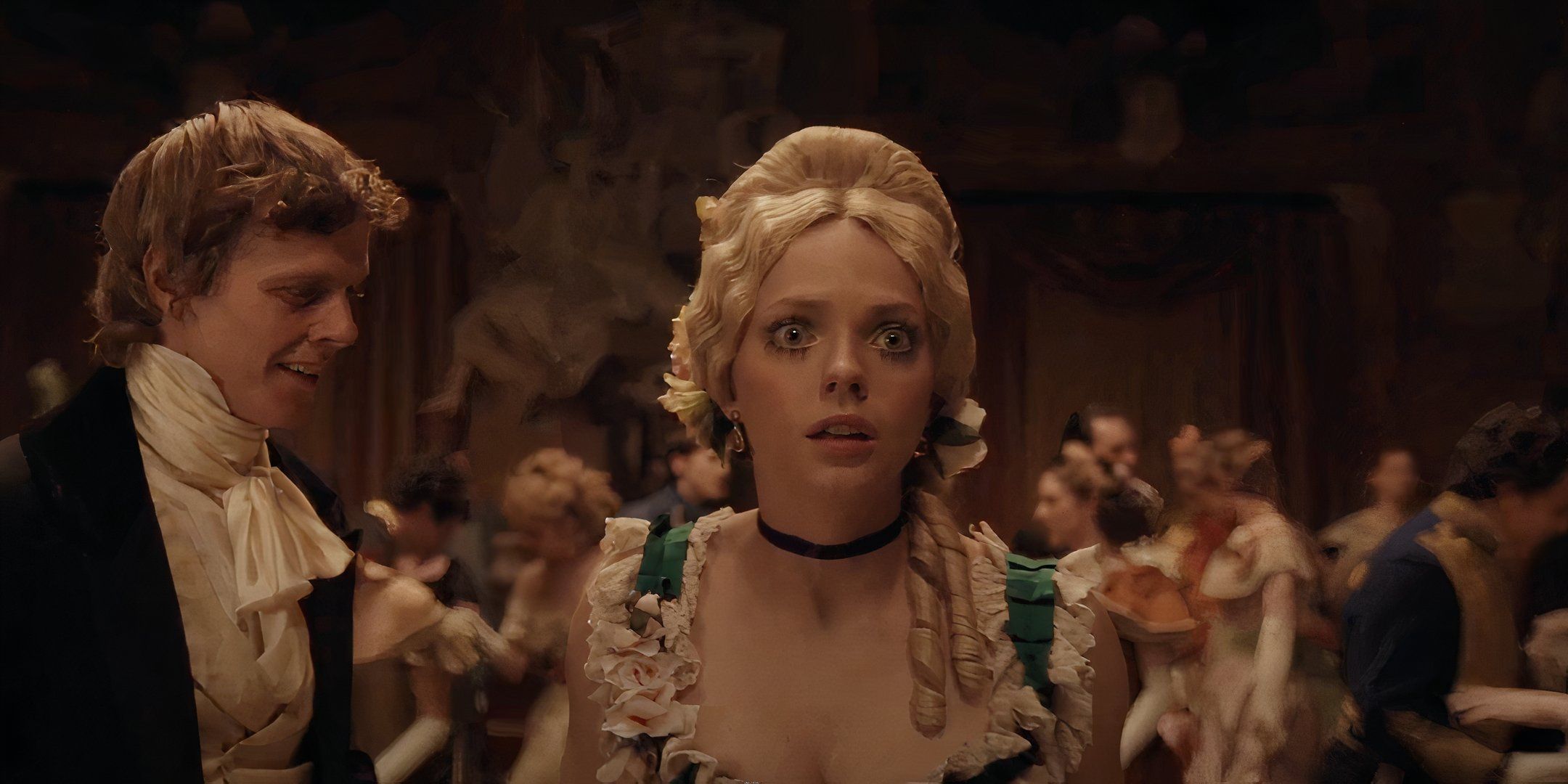 Thea Sofie Loch Næss con espressione scioccata in "The Ugly Stepsister"