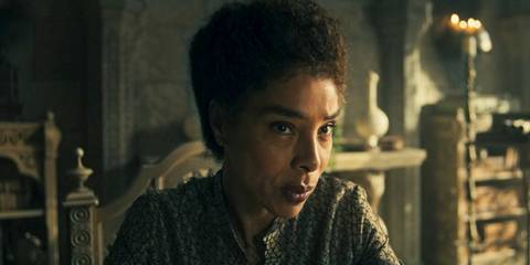 Siuan Sanche (Sophie Okonedo) looking intrigued in The Wheel of Time Season 3 Ep 5