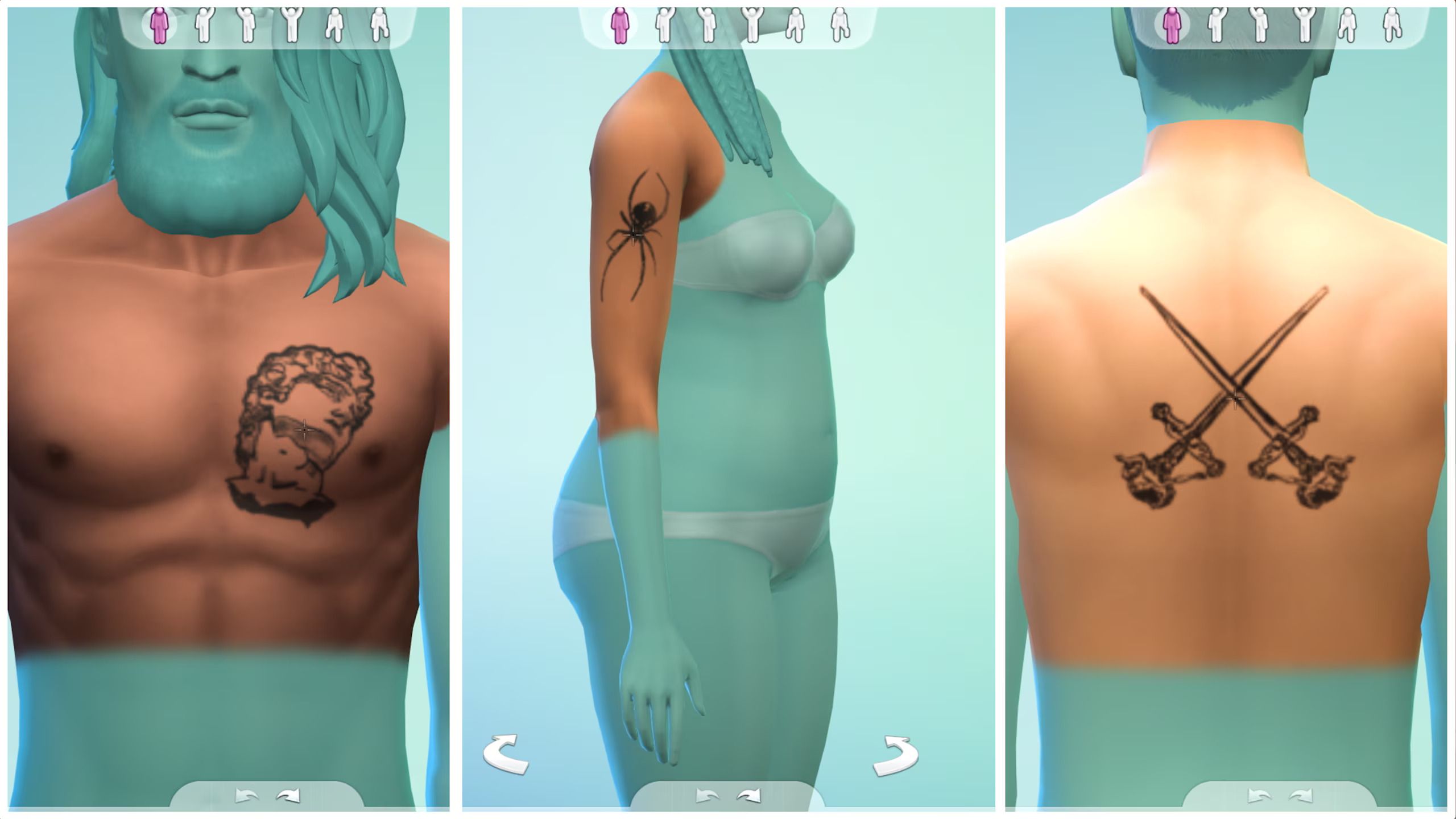 Sims 4 Stencil Tattoos: Line Art Made Real
