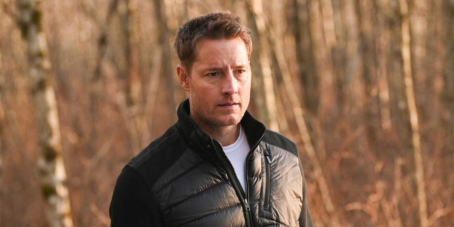 Justin Hartley as Colter Shaw looking concerned