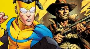 Invincible and Rick Grimes from The Walking Dead.