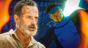 Invincible and Rick Grimes from The Walking Dead.