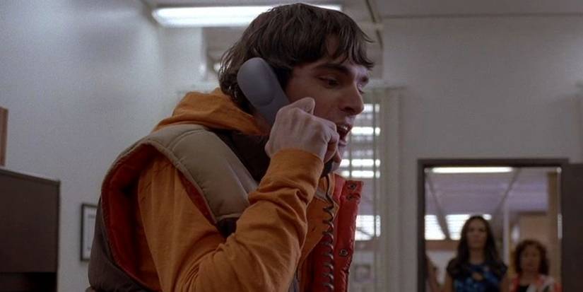 Walt Jr yelling on the phone in Breaking Bad