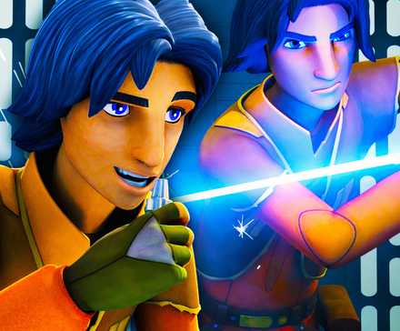 The Greatest Opening Scene In Star Wars TV History Remains Undisputed 2 Ezra Bridger speaks into his comm in Star Wars Rebels, edited over him using his lightsaber.
