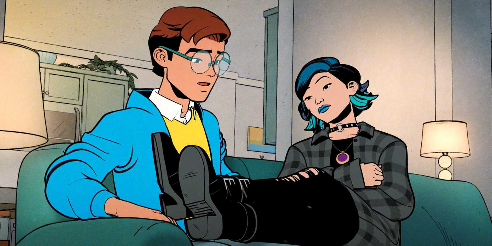 8 Upcoming Superhero Shows You Cannot Miss 5 Nico places her feet on Peter's legs in Your Friendly Neighborhood Spiderman Season 1 Ep 10