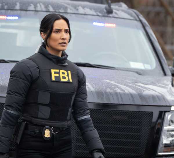 FBI Dani standing in front of a car where a guy in camoflauge is holding a gun