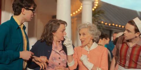 Mrs. Flood pointing in Doctor Who