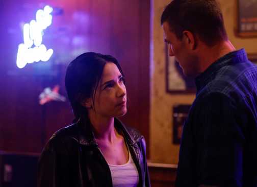 Lala looking at Gibbs in NCIS: Origins season 1, episode 18