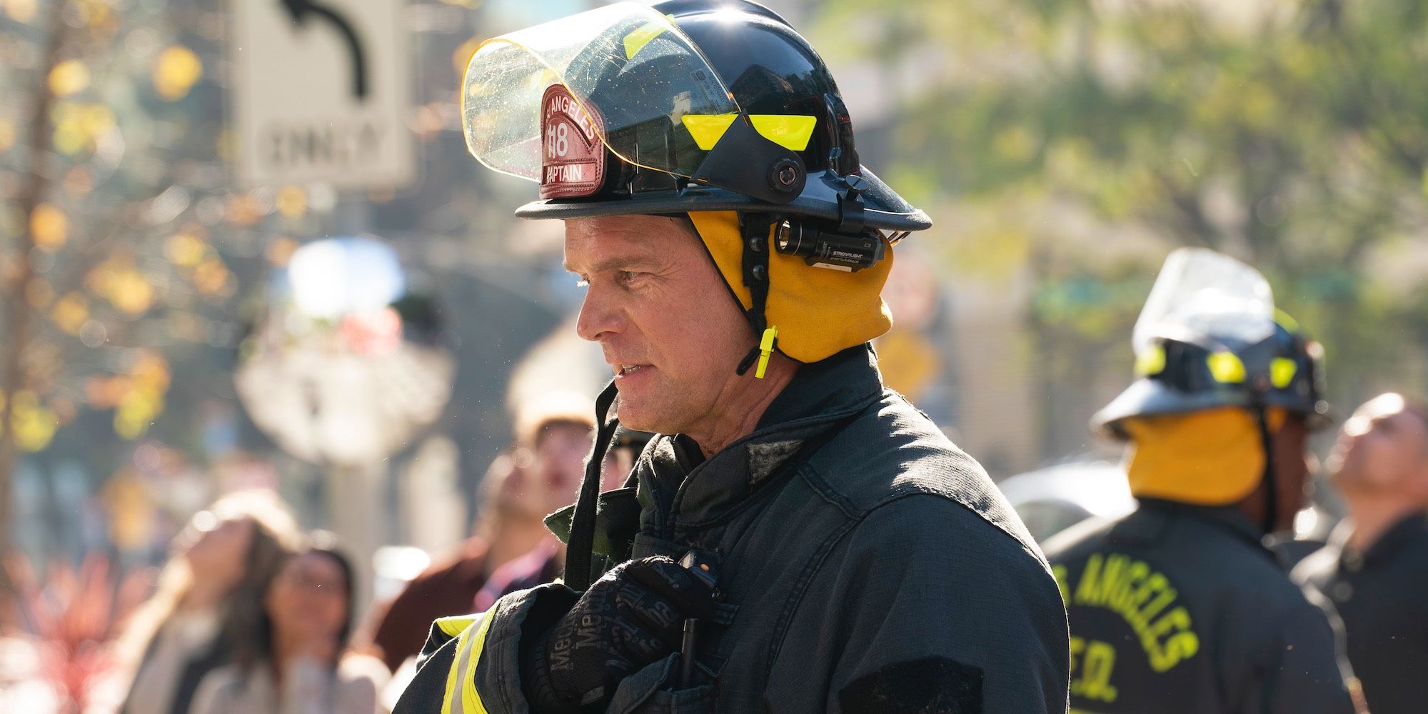 Peter Krause as Bobby Nash in 9-1-1 season 8.