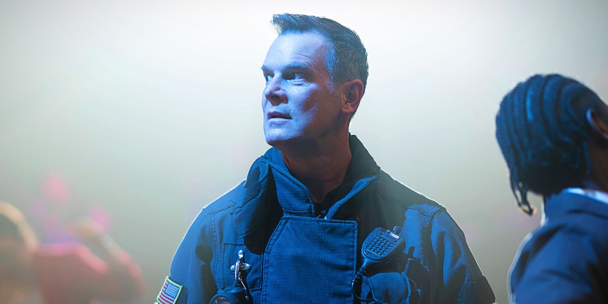 Peter Krause under a harsh spotlight as Bobby Nash in 9-1-1 season 8.