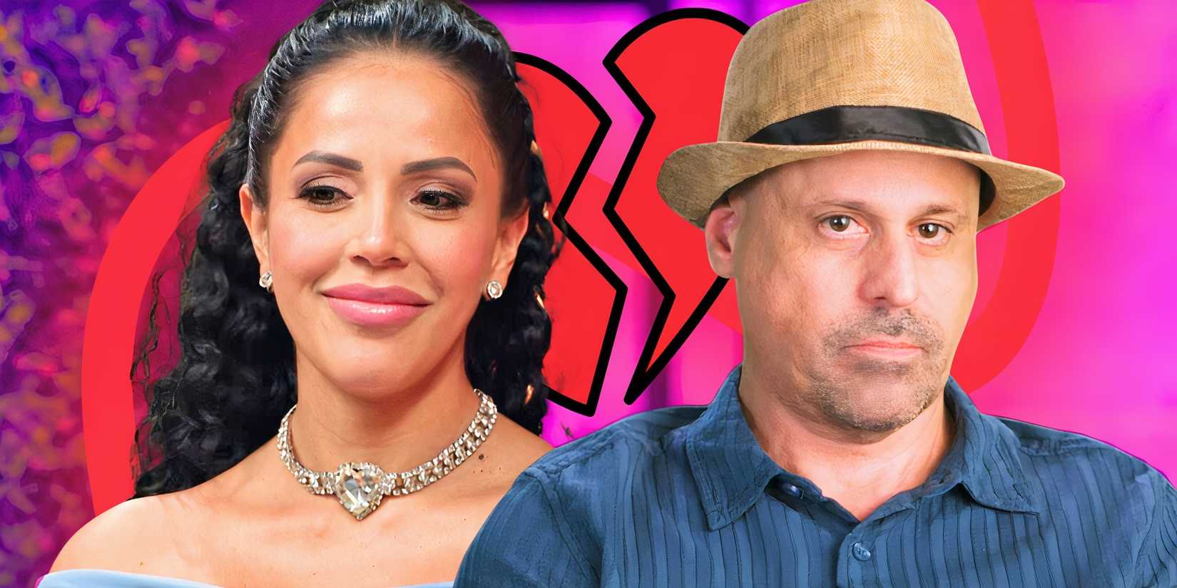 90 Day Fiancé Jasmine Pineda smiling Gino Palazzolo looking annoyed