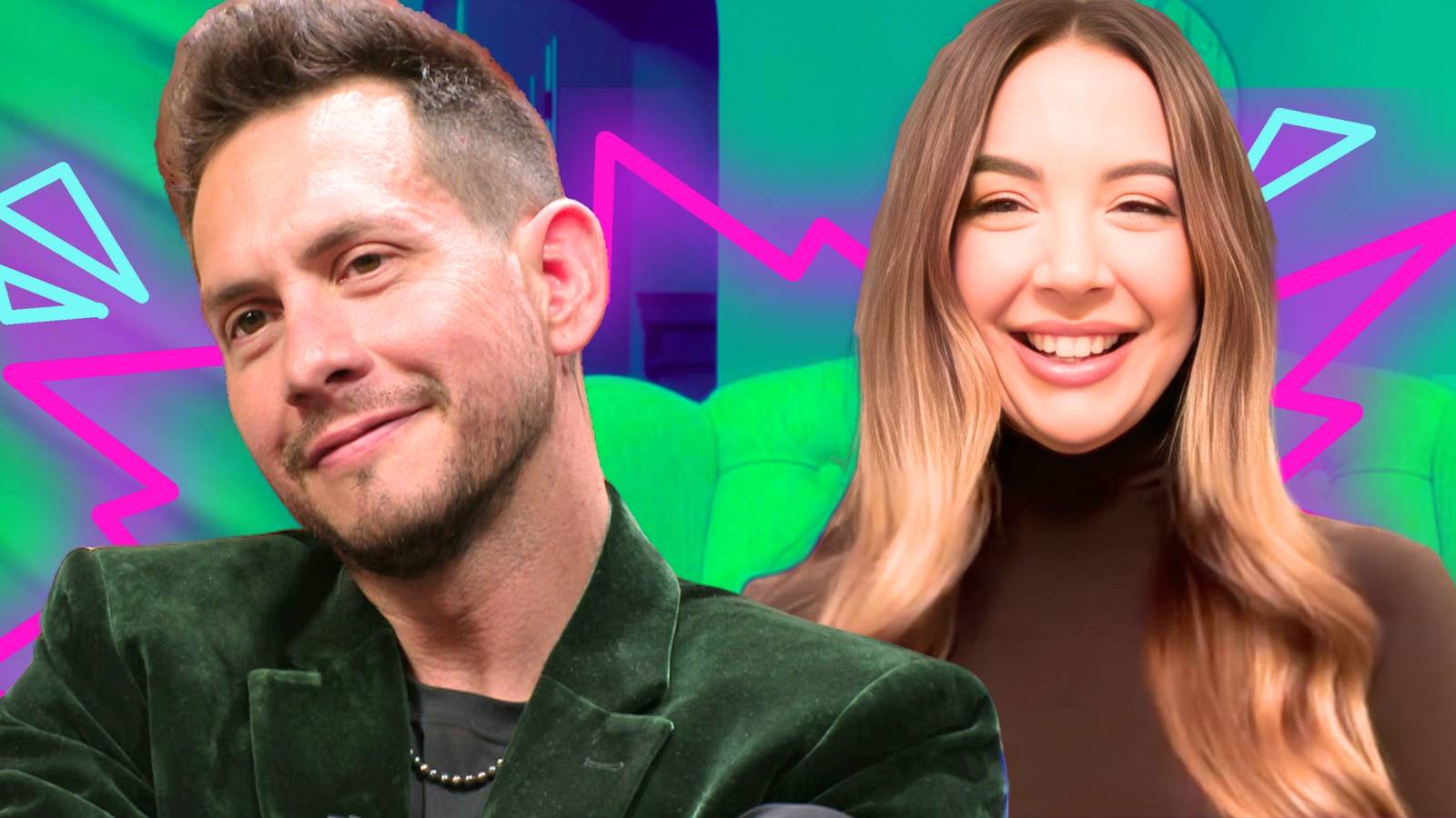 90 Day Fiance Josh Weinstein & Jenn Potthast in side by side images with different expressions