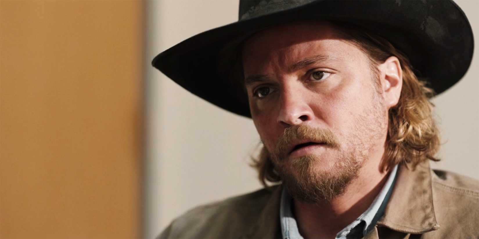 A close up of Kayce in Yellowstone seaosn 5