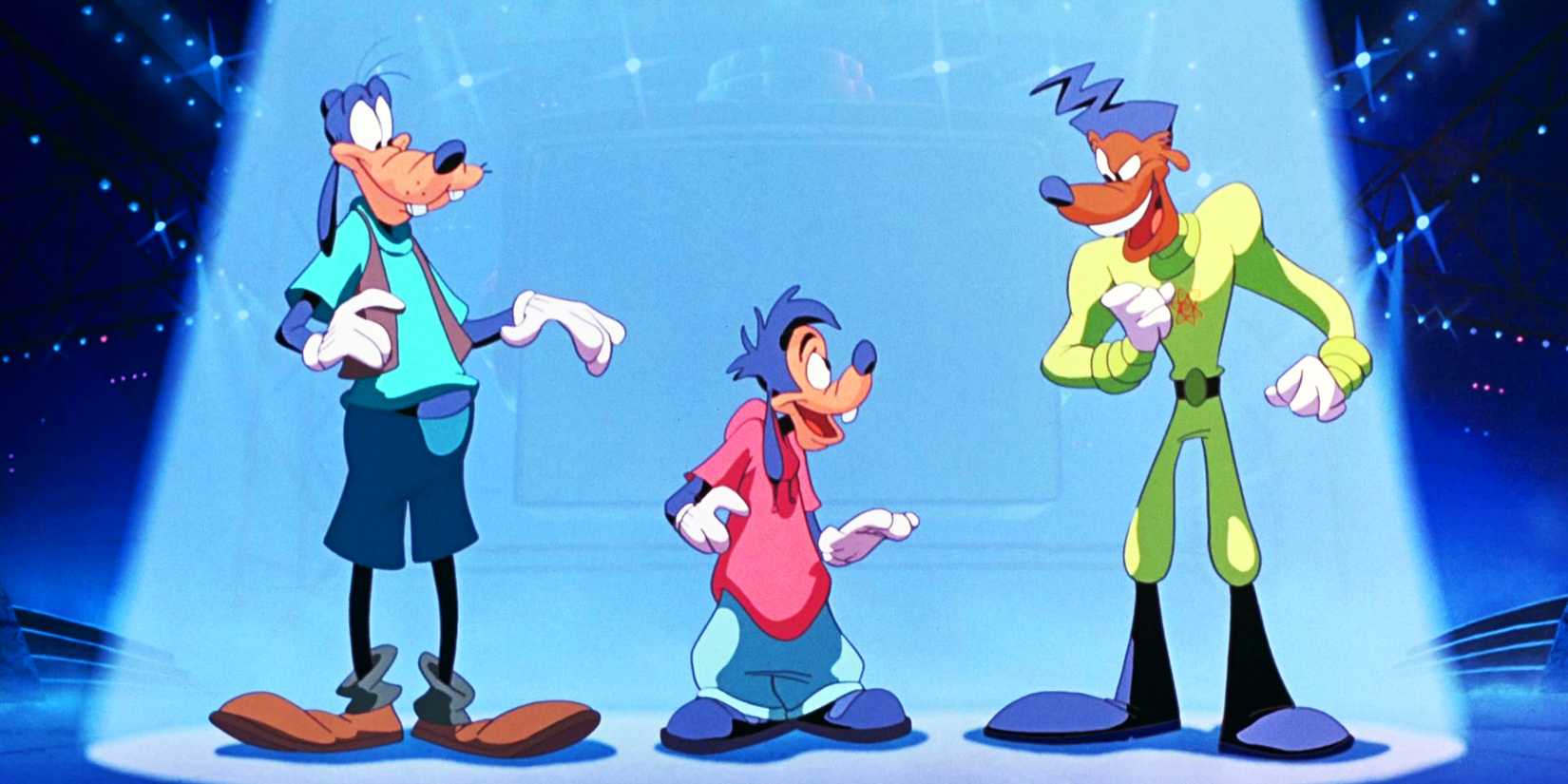 A Goofy Movie Goofy Max and Powerline on stage