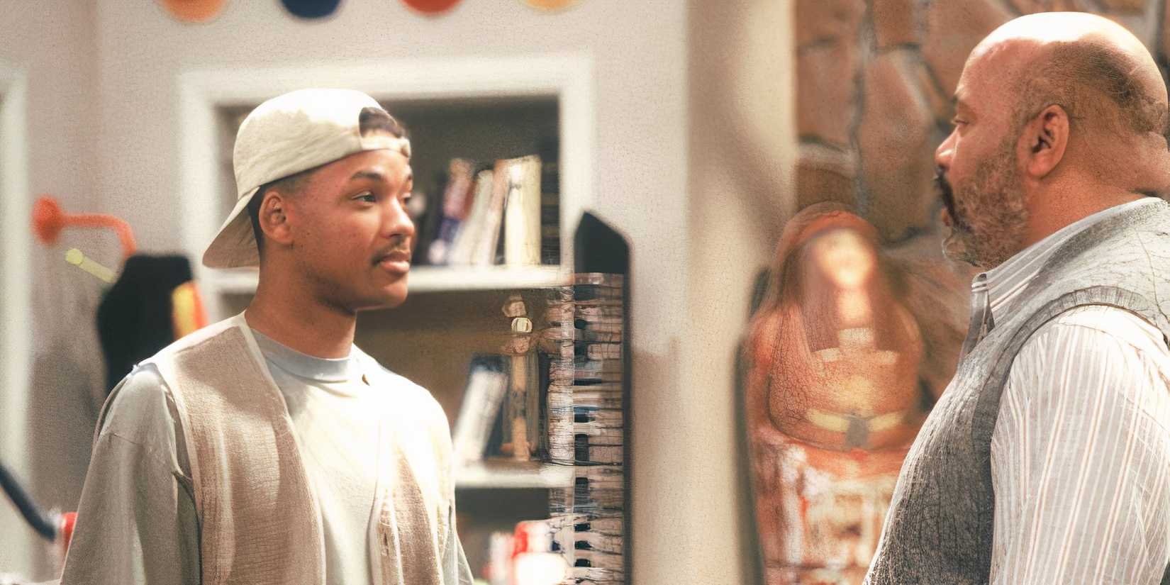 Will Smith and Philip Banks (James Avery) in The Fresh Prince of Bel-Air