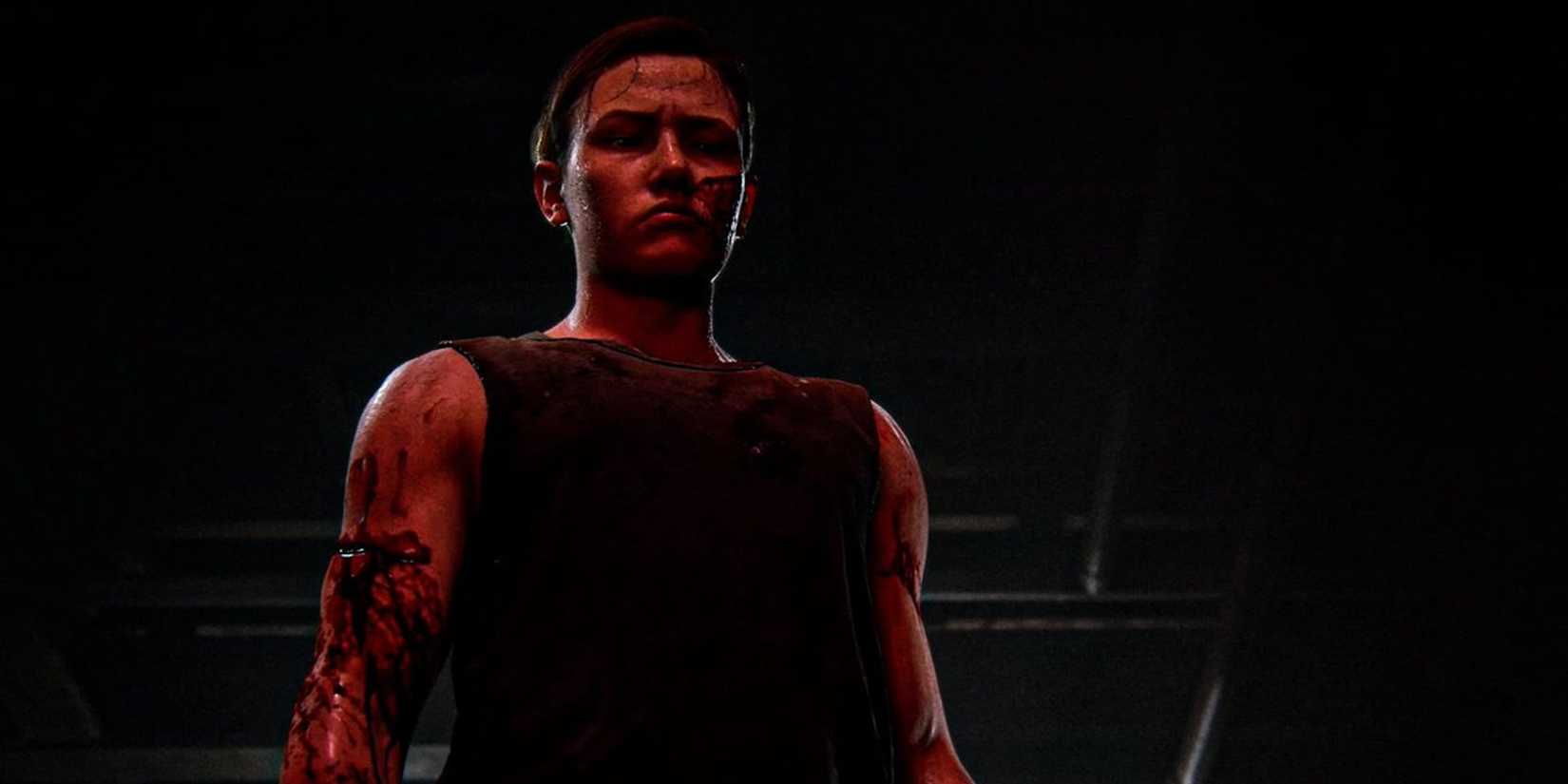 Abby olha para Ellie em The Last of Us Part II