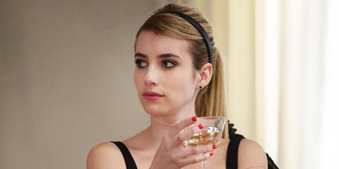 American Horror Story Coven Madison holding a drink