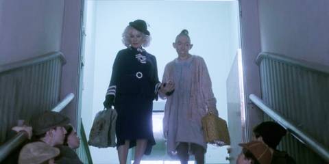 American Horror Story Freak Show Elsa and Pepper leaving the orphanage