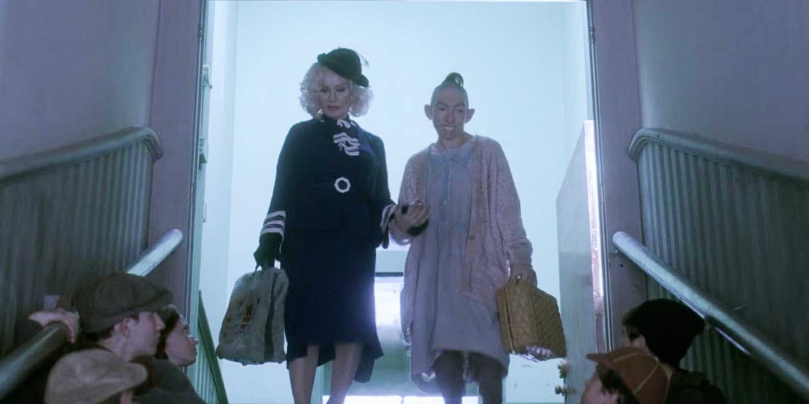 American Horror Story Freak Show Elsa and Pepper leaving the orphanage