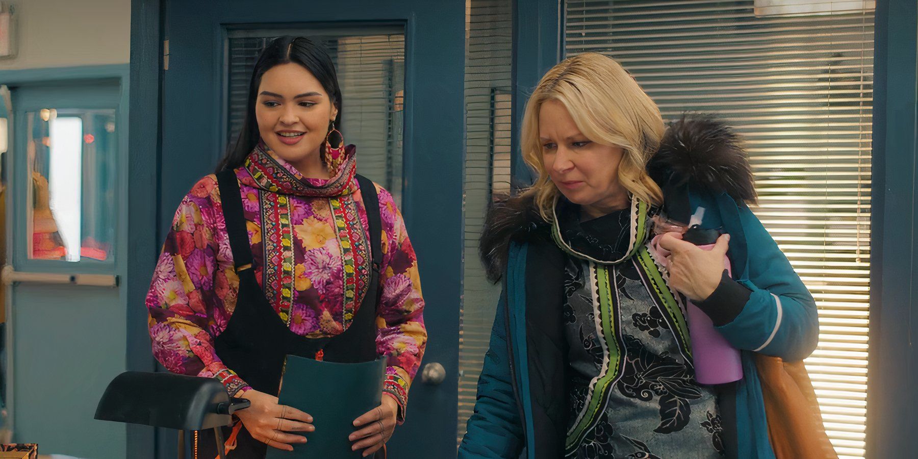 Actresses Anna Lambe and Mary Lynn Rajskub as Siaja and Helen in North of North. 