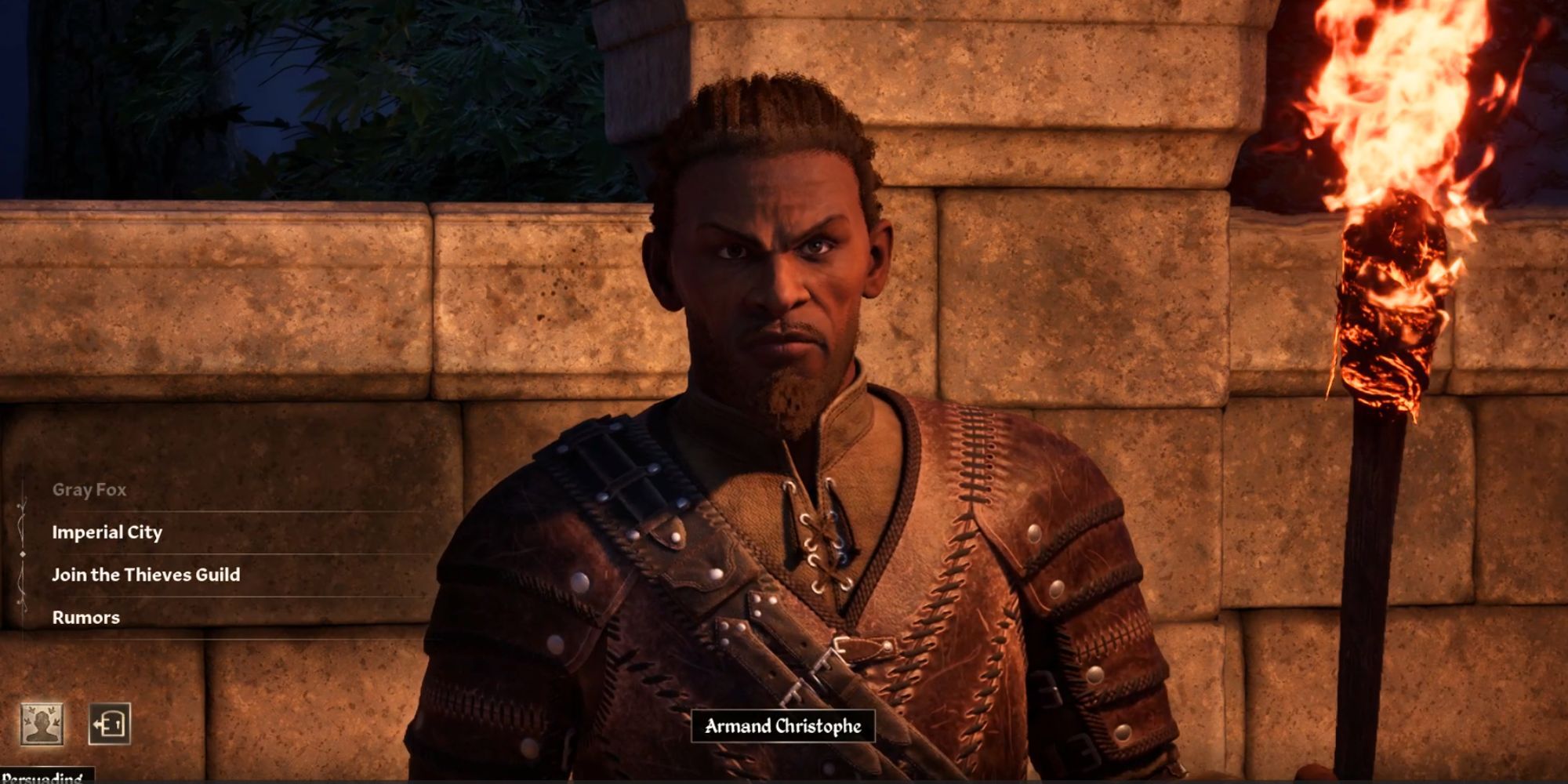 Asking Armand Christophe in Oblivion Remastered to join the Thieves Guild