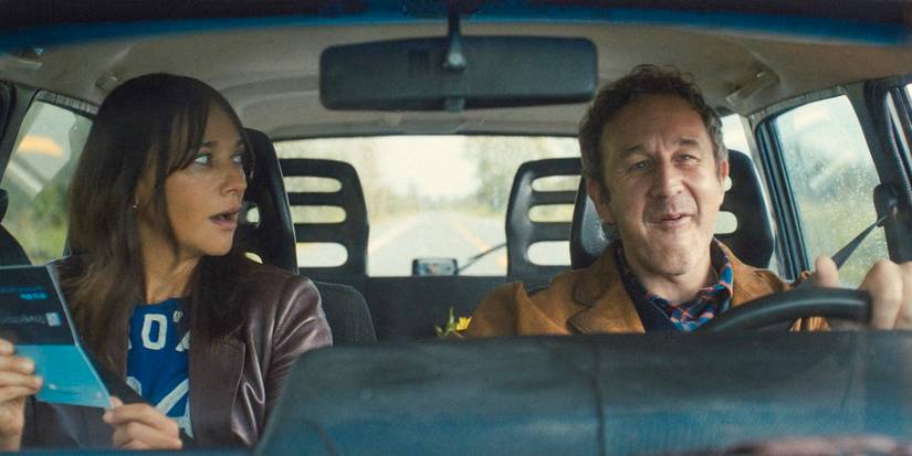 11 TV Shows People Always Misunderstand 7 In a car, Amanda (Rashida Jones) receives a gift card for Rivermind Lux from Mike (Chris O'Dowd) in Black Mirror Season 7 Ep 1