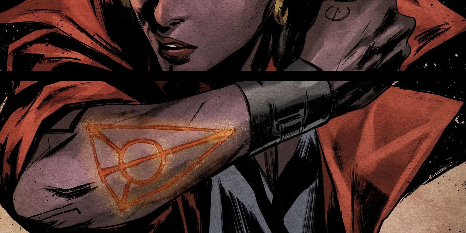 Bloodletter with a mark on her arm